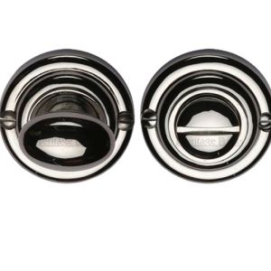 Heritage Brass Round 45mm Diameter Turn & Release, Polished Nickel