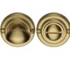Heritage Brass Round 45mm Diameter Turn & Release, Satin Brass -