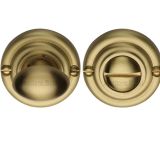 Heritage Brass Round 45mm Diameter Turn & Release, Satin Brass