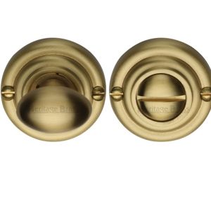 Heritage Brass Round 45mm Diameter Turn & Release, Satin Brass