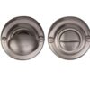 Heritage Brass Round 45mm Diameter Turn & Release, Satin Nickel -