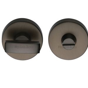 Heritage Brass Round 35mm Diameter Turn & Release, Matt Bronze –