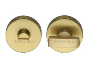 Heritage Brass Round 35mm Diameter Turn & Release, Satin Bronze