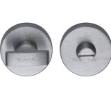 Heritage Brass Round 35mm Diameter Turn & Release, Satin Chrome