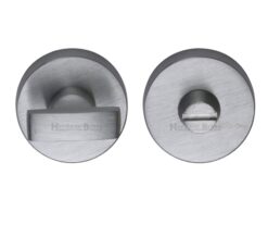 Heritage Brass Round 35mm Diameter Turn & Release, Satin Chrome
