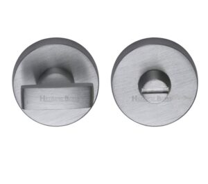 Heritage Brass Round 35mm Diameter Turn & Release, Satin Chrome