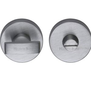 Heritage Brass Round 35mm Diameter Turn & Release, Satin Chrome –