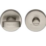 Heritage Brass Round 35mm Diameter Turn & Release, Satin Nickel