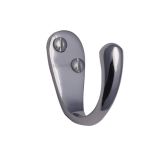 Heritage Brass Single Robe Hook (43mm Projection), Polished Chrome
