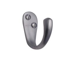 Heritage Brass Single Robe Hook (43mm Projection), Satin Chrome