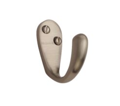 Heritage Brass Single Robe Hook (43mm Projection), Satin Nickel