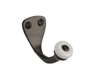 Heritage Brass Single Robe Hook (45mm Height), Matt Bronze