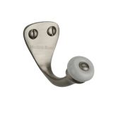Heritage Brass Single Robe Hook (45mm Height), Satin Nickel