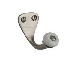 Heritage Brass Single Robe Hook (45mm Height), Satin Nickel