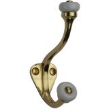 Heritage Brass Large Hat & Coat Hook (93mm Height), Polished Brass