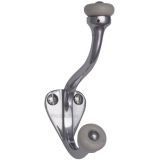 Heritage Brass Large Hat & Coat Hook (93mm Height), Polished Chrome