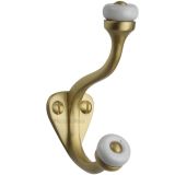 Heritage Brass Large Hat & Coat Hook (93mm Height), Satin Brass