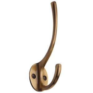 Heritage Brass Hat & Coat Hook (130mm Height), Antique Brass