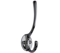 Heritage Brass Hat & Coat Hook (130mm Height), Polished Chrome