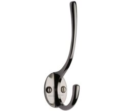 Heritage Brass Hat & Coat Hook (130mm Height), Polished Nickel