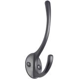 Heritage Brass Hat & Coat Hook (130mm Height), Satin Chrome