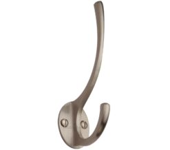 Heritage Brass Hat & Coat Hook (130mm Height), Satin Nickel -