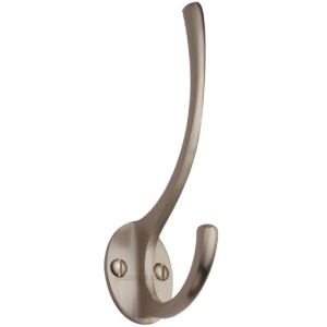 Heritage Brass Hat & Coat Hook (130mm Height), Satin Nickel –