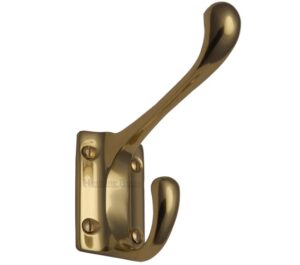 Heritage Brass Hat & Coat Hook (86mm Projection), Polished Brass
