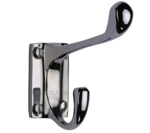 Heritage Brass Hat & Coat Hook (86mm Projection), Polished Chrome