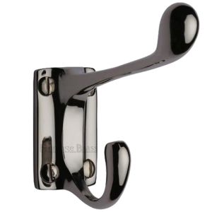 Heritage Brass Hat & Coat Hook (86mm Projection), Polished Nickel