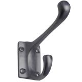 Heritage Brass Hat & Coat Hook (86mm Projection), Satin Chrome