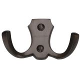 Heritage Brass Double Robe Hook (78mm Width), Matt Bronze