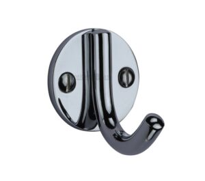 Heritage Brass Modern Single Robe Hook (52mm Height), Polished Chrome