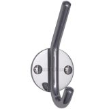 Heritage Brass Modern Hat & Coat Hook (90mm Height), Polished Chrome