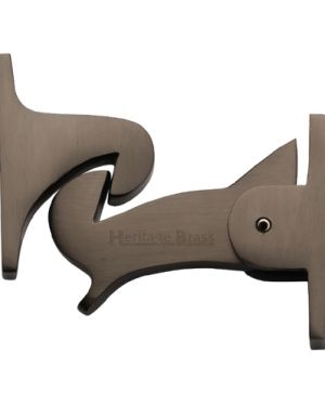 Heritage Brass Gravity Door Latch (83mm), Matt Bronze