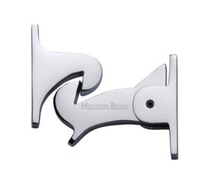 Heritage Brass Gravity Door Latch (83mm), Polished Chrome-