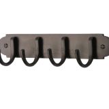 Heritage Brass Coat Hooks On Plate (223mm Width), Matt Bronze