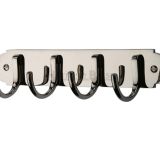 Heritage Brass Coat Hooks On Plate (223mm Width), Polished Nickel