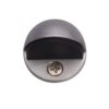 Heritage Brass Oval Floor Mounted Door Stop (47mm Diameter), Satin Chrome