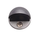 Heritage Brass Oval Floor Mounted Door Stop (47mm Diameter), Satin Chrome