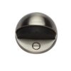 Heritage Brass Oval Floor Mounted Door Stop (47mm Diameter), Satin Nickel