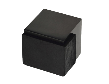 Heritage Brass Square Floor Mounted Door Stop (38mm x 38mm), Matt Bronze