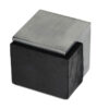 Heritage Brass Square Floor Mounted Door Stop (38mm x 38mm), Satin Chrome