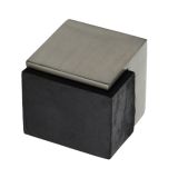 Heritage Brass Square Floor Mounted Door Stop (38mm x 38mm), Satin Nickel