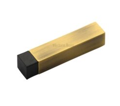 Heritage Brass Square Wall Mounted Door Stop Without Rose (76mm), Antique Brass