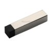 Heritage Brass Square Wall Mounted Door Stop Without Rose (76mm), Polished Nickel