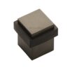 Heritage Brass Square Floor Mounted Door Stop (30mm x 30mm), Matt Bronze