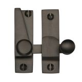 Heritage Brass Hook Plate Sash Fastener (69mm x 20mm), Matt Bronze