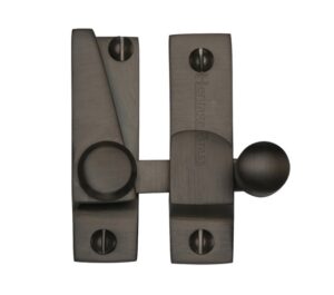 Heritage Brass Hook Plate Sash Fastener (69mm x 20mm), Matt Bronze