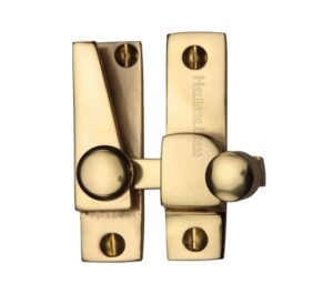 Heritage Brass Hook Plate Sash Fastener (69mm x 20mm), Polished Brass